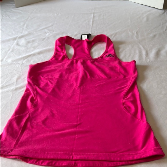Adidas Pink Sleeveless Tank Top for Active Wear - Picture 1 of 5